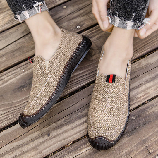 Damen Bequeme Slip-On Schuhe aus hochwertigem Naturmaterial R&B