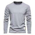 Herren Langarm T-Shirt mit hochwertigem Baumwollmix und modernem Fit