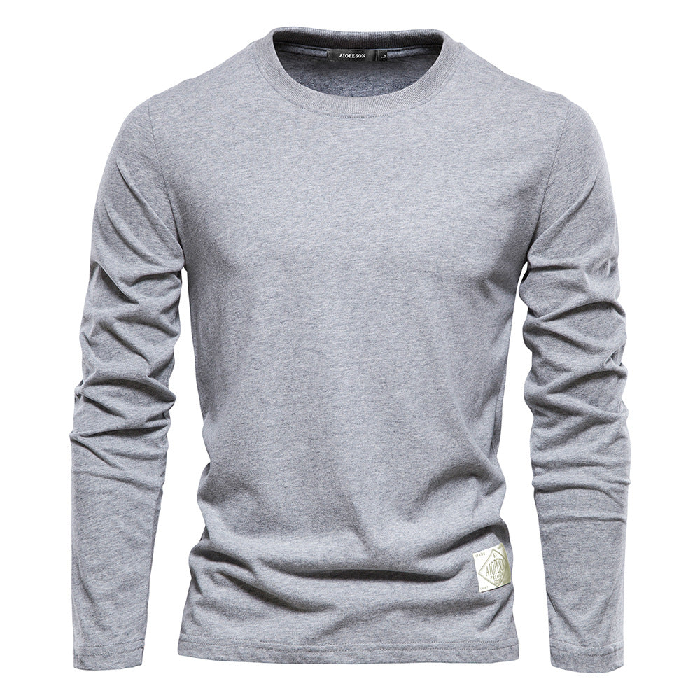 Herren Langarm T-Shirt mit hochwertigem Baumwollmix und modernem Fit
