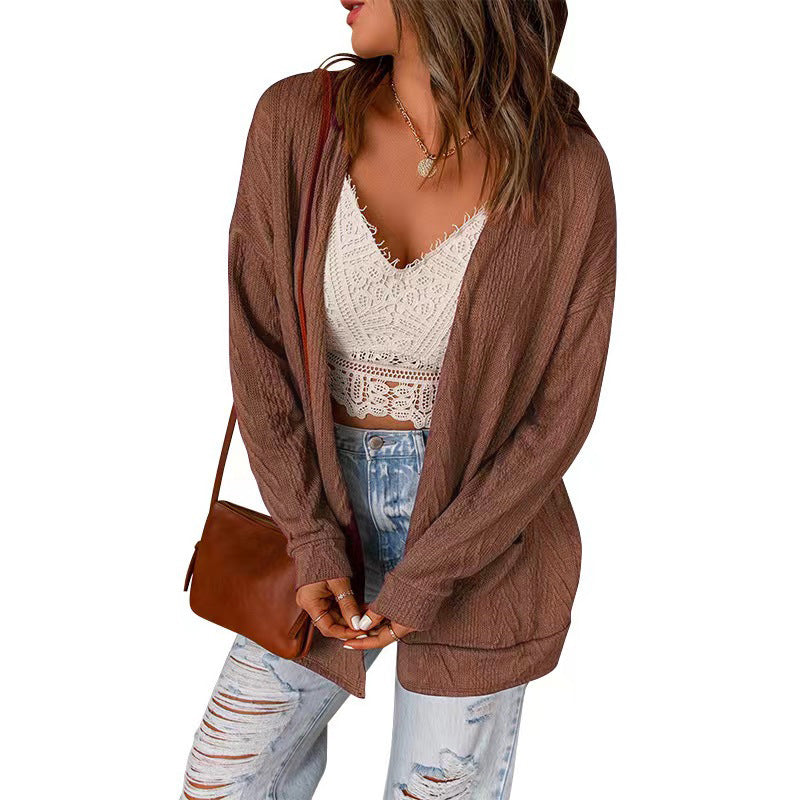 Damen lässige Long Cardigan R&B