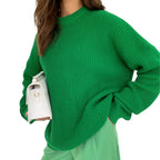 Damen Oversized Strickpullover mit strukturiertem Muster