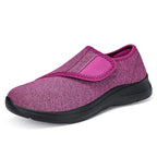 Damen Bequeme Slip-On Fitnessschuhe mit verstellbarem Klettverschluss R&B