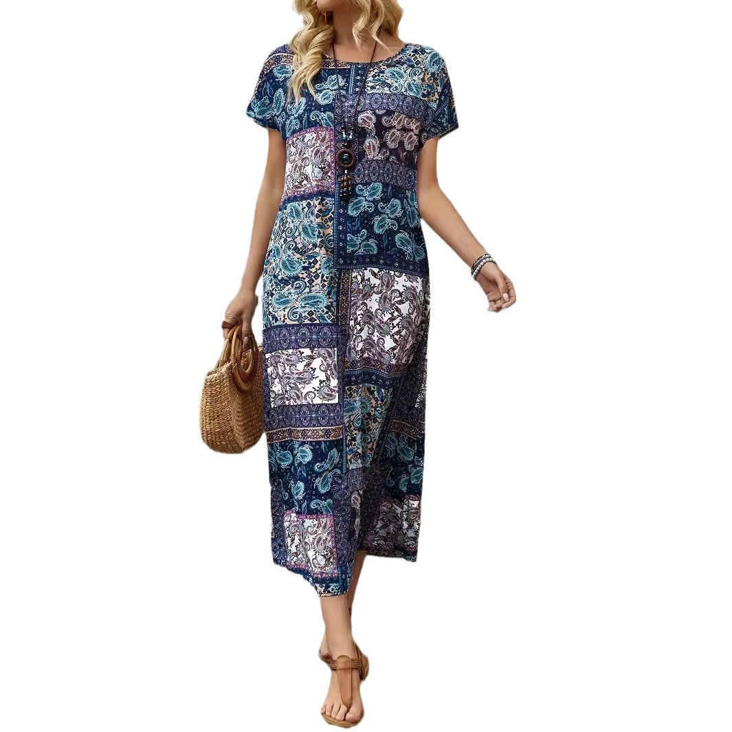 Damen Maxikleid mit Paisleymuster R&B