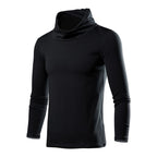 Damen elegante Rollkragen-Tunika mit langem Arm