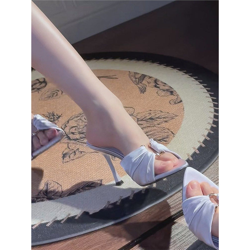Damen Mules mit elegantem Rüschendesign und raffinierten Details R&B