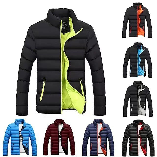 Herren nan gesteppte Thermojacke mit hohem Stehkragen und wasserabweisender Außenhülle R&B