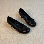 Damen elegante Ballerinas mit zierlichem Rüschendetail R&B