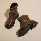 Damen modische Stiefeletten mit asymmetrischem Design und robustem Profil R&B