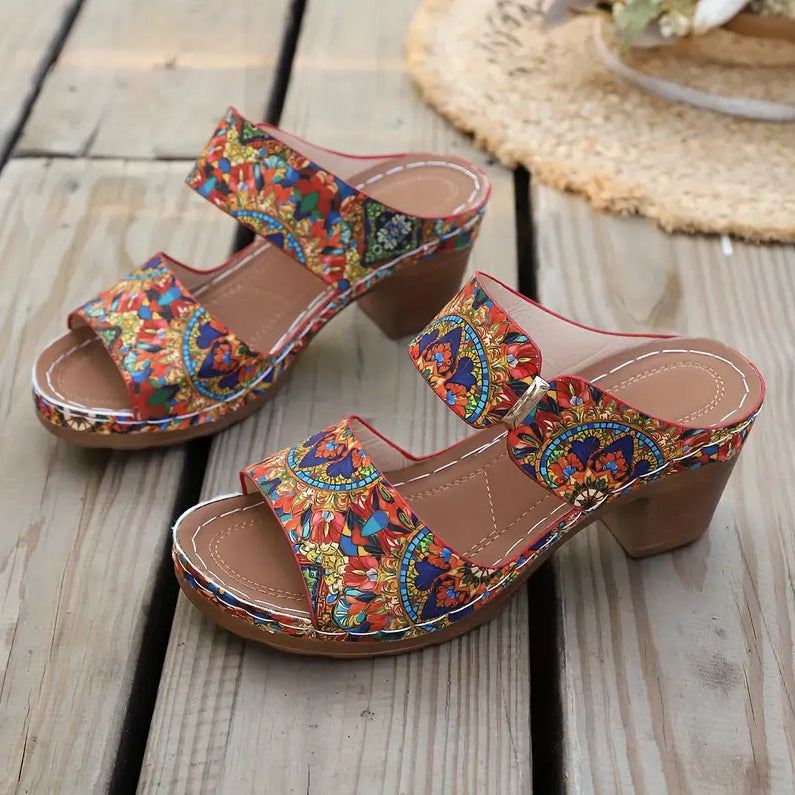 Damen Wedge-Sandalen mit komfortabler Riemenstruktur und modischem Design R&B