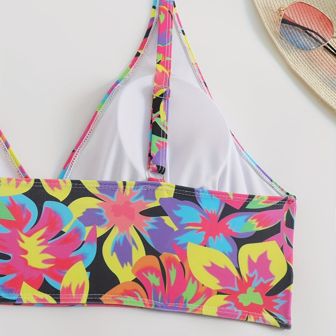 Damen Bikiniset mit auffälligem floralem Design und komfortablem Schnitt R&B