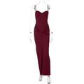 Damen Maxikleid mit Raffungen R&B