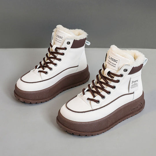 Damen Winter Boots mit dickem Fleece-Futter und rutschfester Sohle R&B