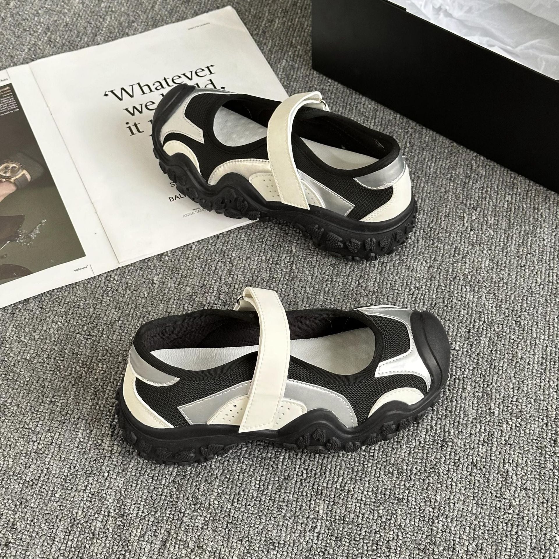 Damen Sportliche Sandalen mit verstellbarem Riemen und rutschfester Sohle R&B