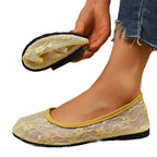 Damen Ballerinas aus feiner Spitze R&B