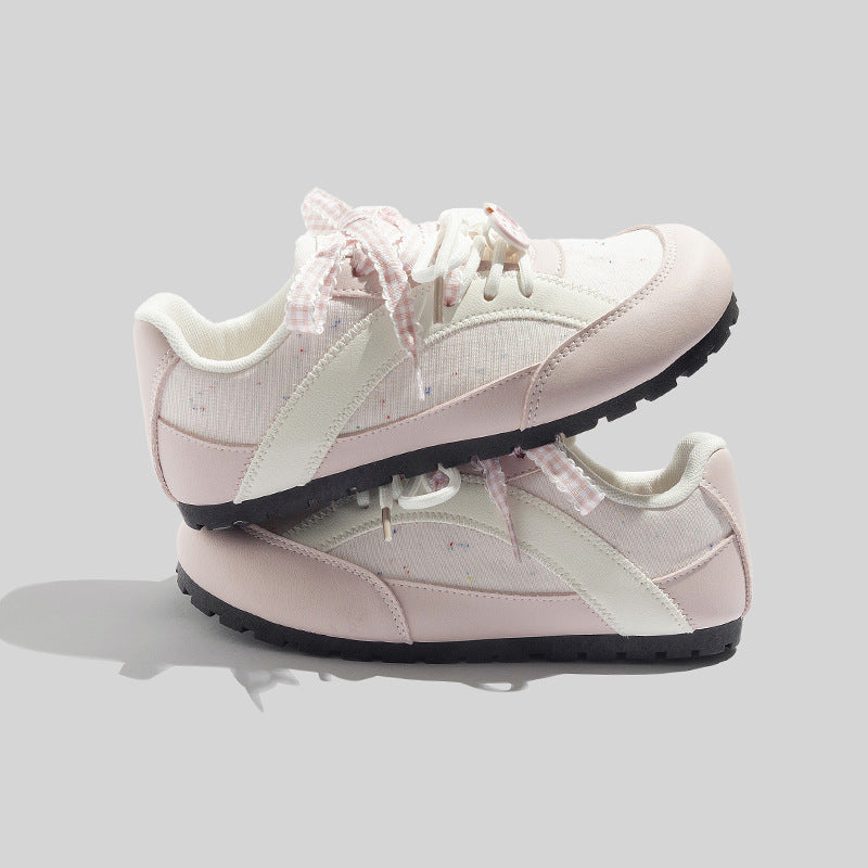 Damen Freizeit-Sneaker mit verspieltem Design und atmungsaktiver Oberflächenstruktur