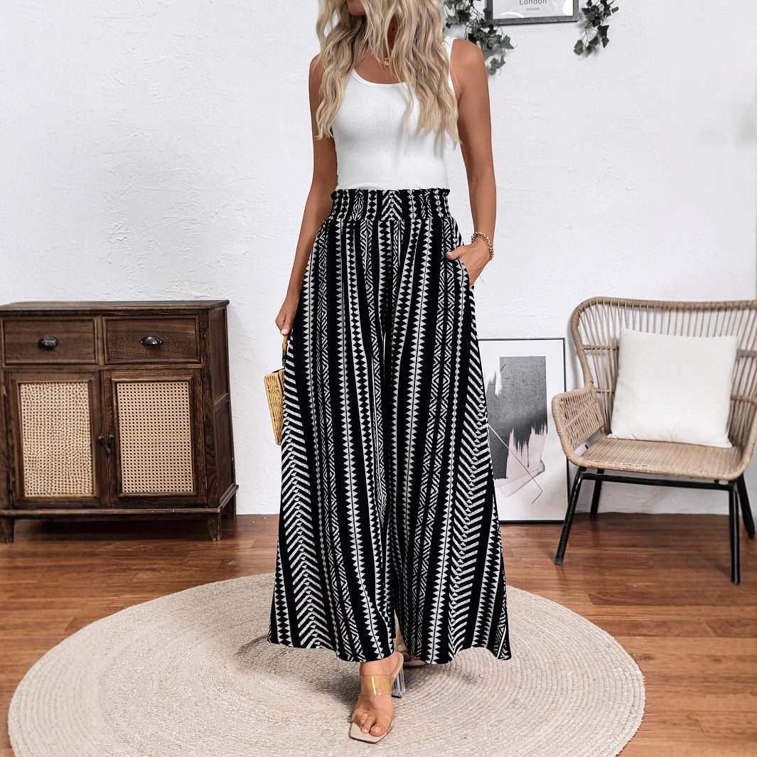 Damen Weit geschnittene elegante Sommerhose R&B