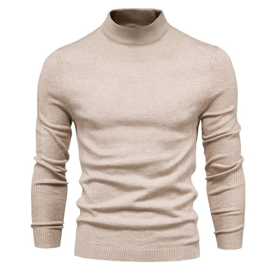 Herren eleganter Rollkragenpullover aus feinem Strick R&B