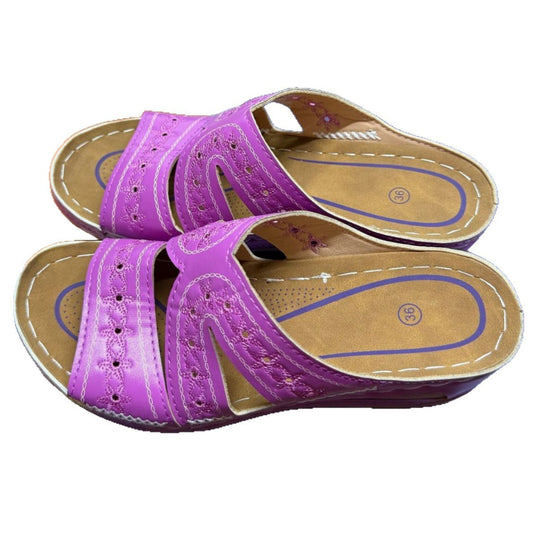 Damen Bequeme Clogs mit floralem Design und ergonomischer Sohle R&B