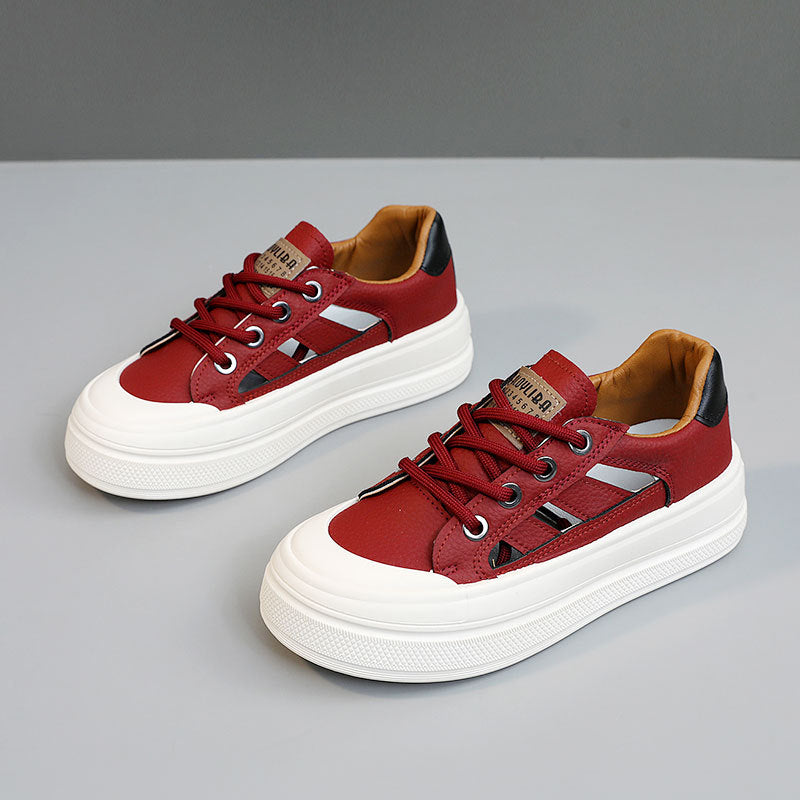 Damen Chunky Sneaker mit modischem Farbkontrast und bequemer Dämpfung R&B