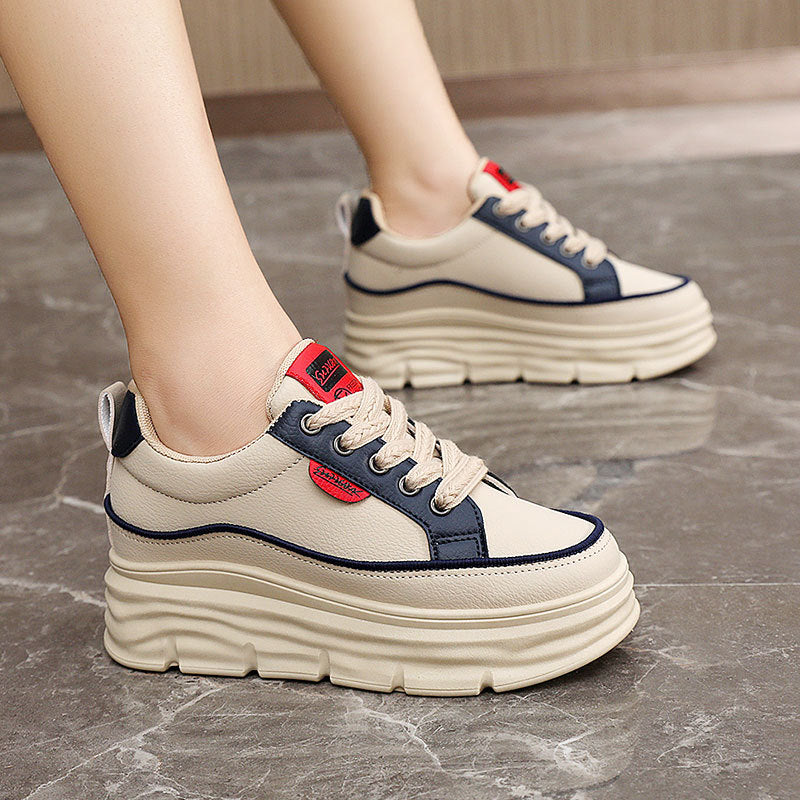 Damen modische Plateau-Sneaker mit ergonomischer Dämpfung R&B