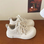 Damen Plattform-Sneaker mit dicker, gepolsterter Sohle und modischem Design R&B