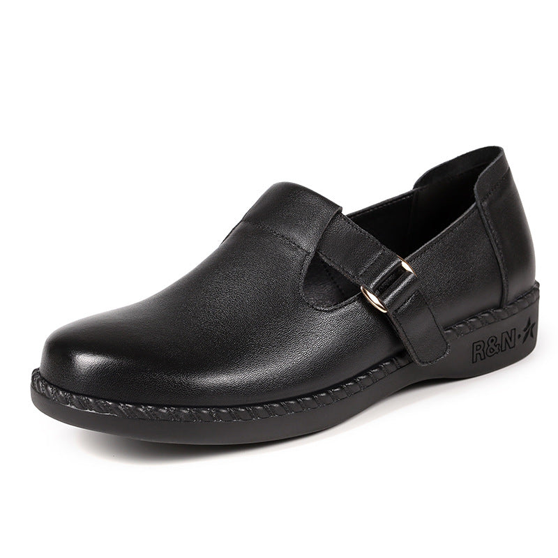 Damen Komfortable Slipper mit modischer Schnallenverzierung und anatomischem Fußbett R&B