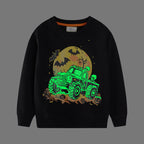Jungen Sweatshirt mit gruseligem Monster-Truck-Motiv R&B