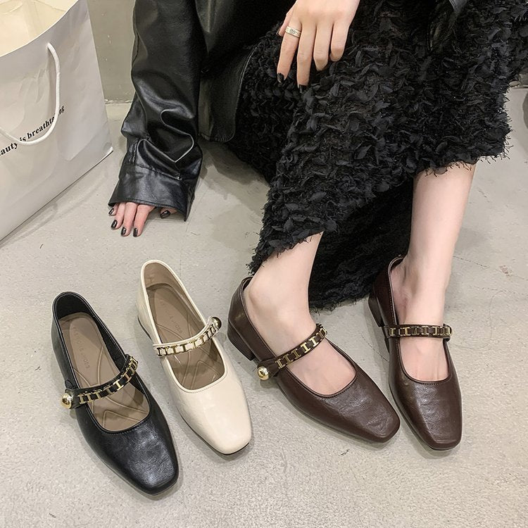 Damen elegante Mary Jane Ballerinas R&B