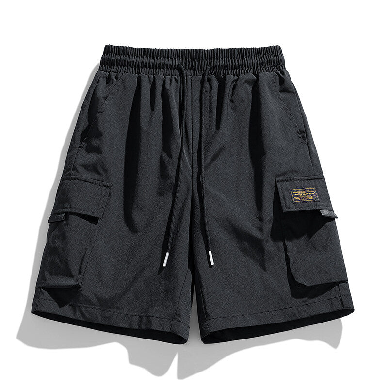 Herren Cargo-Shorts mit elastischem Bund und praktischen Taschen R&B