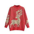 Damen Festlicher Pullover mit 3D-Rentier-Motiv R&B