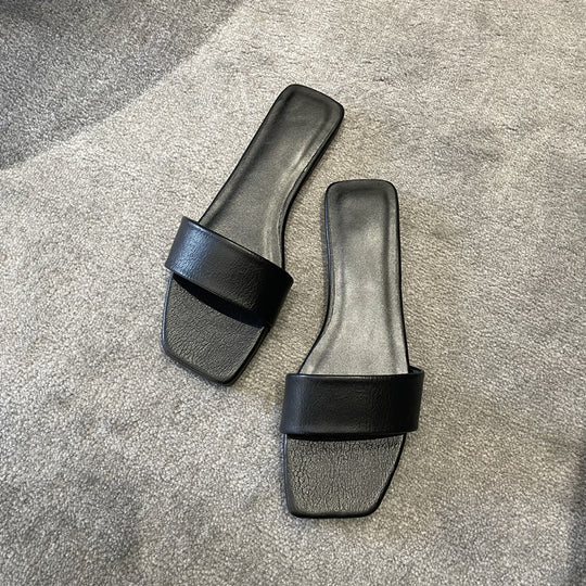 Damen Modische flache Sandalen mit komfortablem Riemendesign R&B