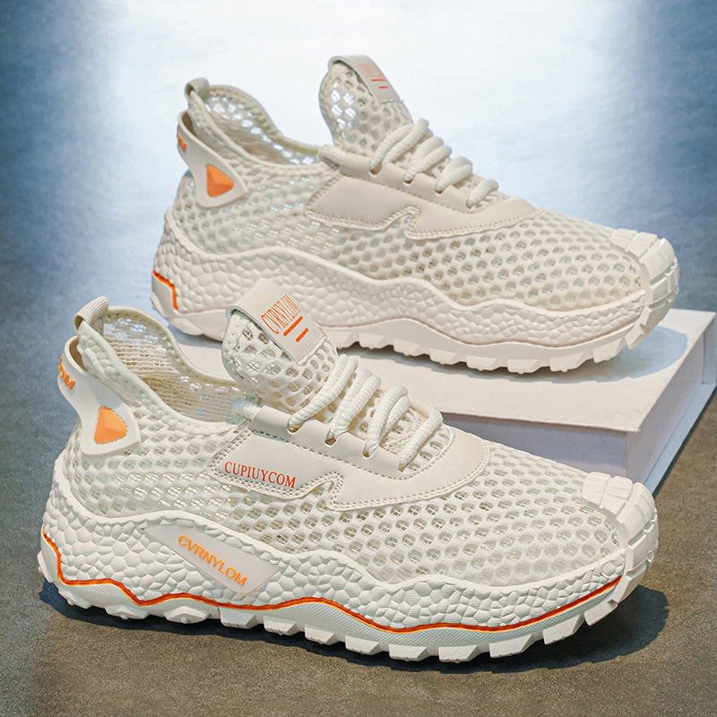 Damen sportliche Laufschuhe mit atmungsaktiver Mesh-Konstruktion und rutschfester Sohle R&B