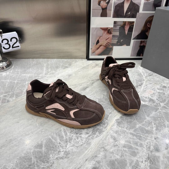 Damen sportliche Sneaker mit atmungsaktivem Obermaterial und rutschfester Sohle R&B