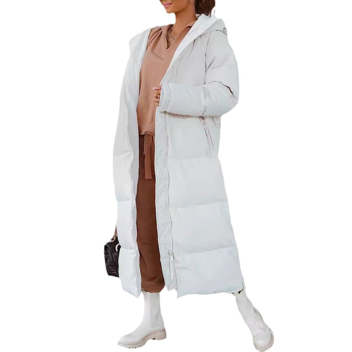 R&B | Elegante Lange Winterjacke für Damen