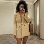 Damen Modischer Oversized Blazer R&B