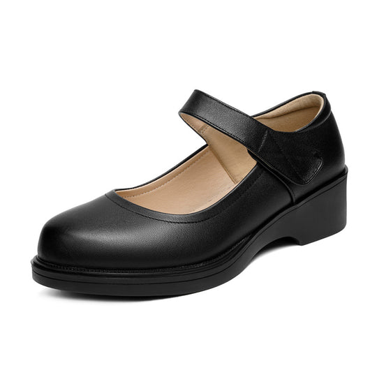 Damen Komfortable Ballerinas mit ergonomischem Fußbett und stabilem Blockabsatz R&B