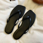 Damen Flip-Flops mit glamourösem Metallic-Riemendesign und komfortabler Innensohle EB