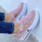 Damen Modische Sneaker mit atmungsaktiver Strick-Oberfläche und rutschfester Sohle R&B