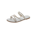 Damen Glamouröse Slide-Sandalen mit funkelnden Riemen und komfortablem Fußbett R&B