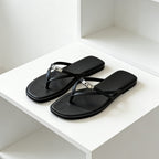 Damen Elegante Flip-Flops mit glänzenden Akzenten R&B