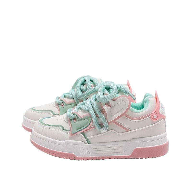 Damen Sportliche Sneakers mit verstellbarem Schnürsystem und farbenfrohen Akzenten R&B