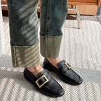 Damen Elegante Mokassins mit modischem Schnallen-Design