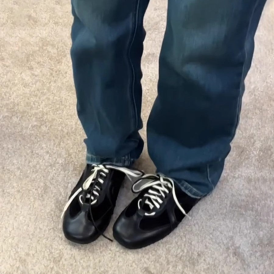 Damen modische Sportliche Sneaker mit atmungsaktiver Oberfläche und rutschfester Sohle R&B