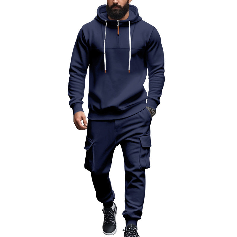 Herren Kapuzen-Sportanzug mit modernem Schnitt und praktischen Taschen R&B