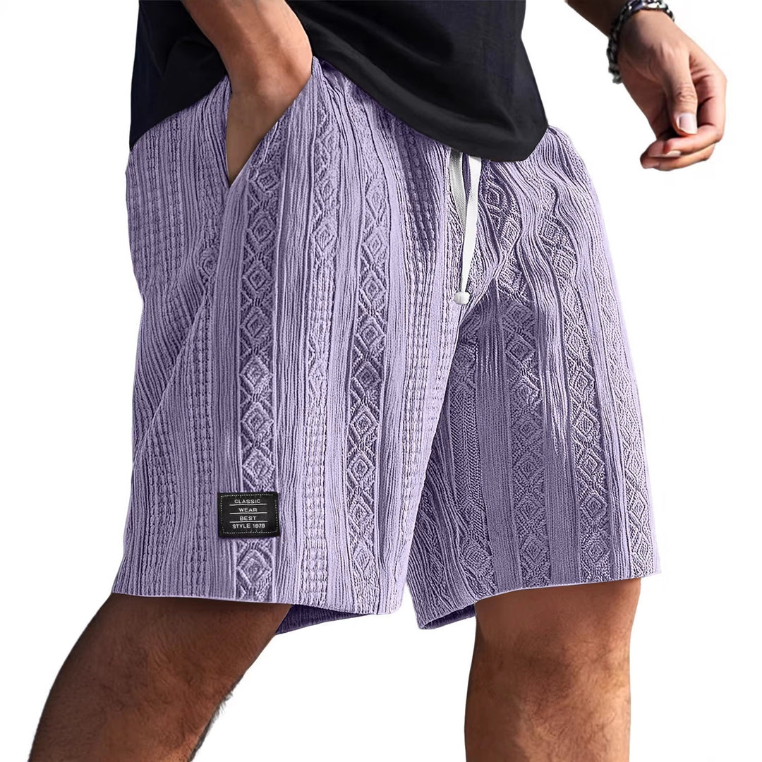 Herren Stilvolle Freizeithosen im lässigen Strickdesign R&B