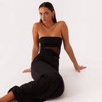 Damen Elegantes Minikleid mit verführerischem Spitzenoberteil und figurbetontem Schnitt R&B