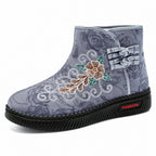 Damen elegante und bestickte Winter-Ankle Boots R&B