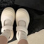 Damen Komfortable Velours-Sneaker mit Klettverschluss R&B