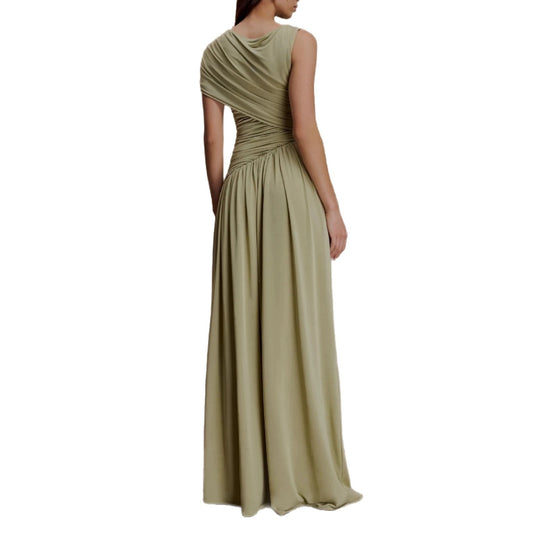Damen Elegantes Abendkleid mit asymmetrischen Rüschendetails R&B