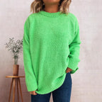 Damen wärmender Strickpullover mit lässigem Schnitt und strukturiertem Design R&B